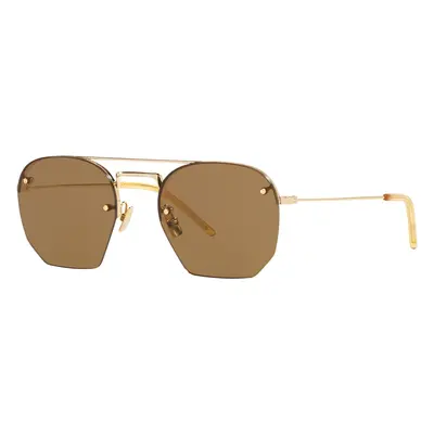 Saint Laurent Unisex Sunglass SL 422 - Frame color: Gold Brown, Lens color: Brown