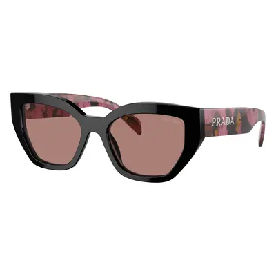 Prada Woman Sunglass PR A09S - Frame color: Mahogany, Lens color: Light Brown