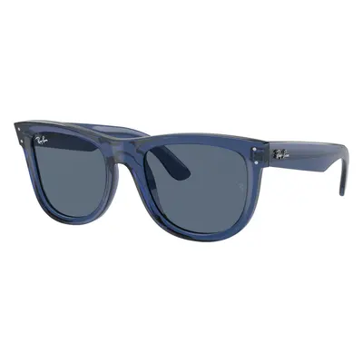 Ray-Ban Unisex Sunglass RBR0502S Wayfarer Reverse - Frame color: Transparent Navy Blue, Lens co