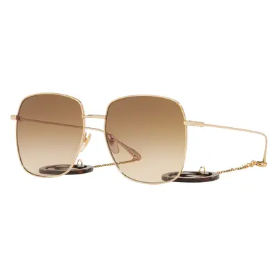 Gucci Woman Sunglass GG1031S - Frame color: Gold, Lens color: Brown