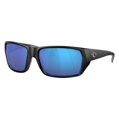 Costa Man Sunglass 6S9113 Tailfin - Frame color: Matte Black, Lens color: Blue Mirror