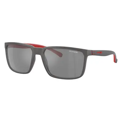 Arnette Unisex Sunglass AN4251 Stripe - Frame color: Matte Grey, Lens color: Grey Mirror Silver