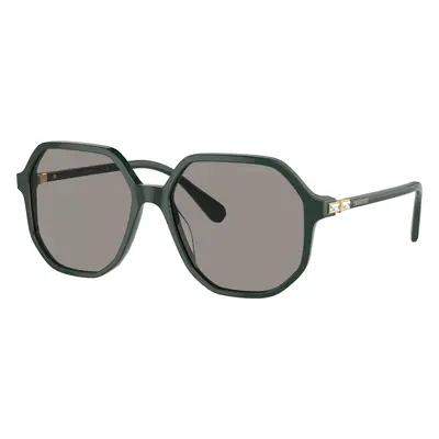 Swarovski Woman Sunglass SK6003 - Frame color: Green, Lens color: Transition Light Grey To Dark