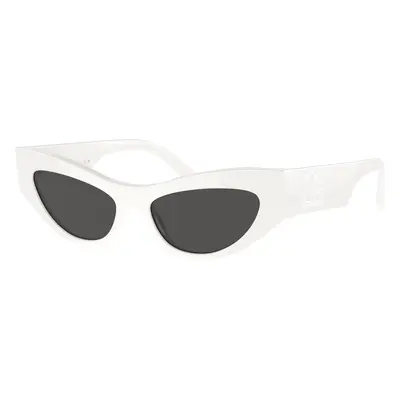 Dolce&Gabbana Woman Sunglass DG4450 - Frame color: White, Lens color: Dark Grey