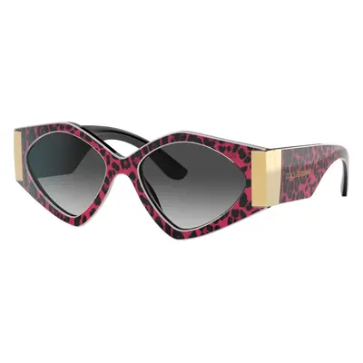 Dolce&Gabbana Woman Sunglass DG4396 - Frame color: Leo Fuchsia, Lens color: Grey Gradient Black