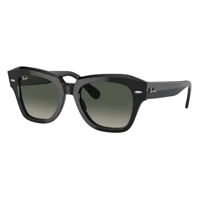 Ray-Ban Unisex Sunglass RB2186 State Street - Frame color: Black, Lens color: Grey