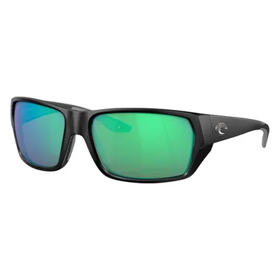 Costa Man Sunglass 6S9113 Tailfin - Frame color: Matte Black, Lens color: Green Mirror