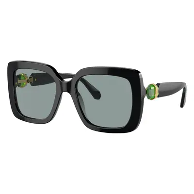 Swarovski Woman Sunglass SK6001 - Frame color: Black, Lens color: Dark Grey