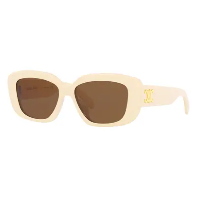 Celine Woman Sunglass CL40216U - Frame color: Ivory, Lens color: Brown