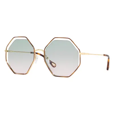 Chloé Unisex Sunglass CH0046S - Frame color: Ivory, Lens color: Green Grad