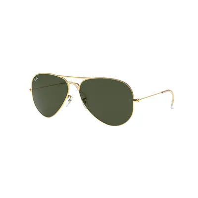 Ray-Ban Unisex Sunglass RB3026 Aviator Large Metal II - Frame color: Arista Gold, Lens color: G