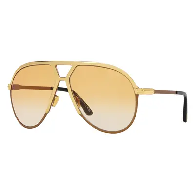 Tom Ford Man Sunglass Xavier TF - Frame color: Shiny Gold, Lens color: Brown Gradient