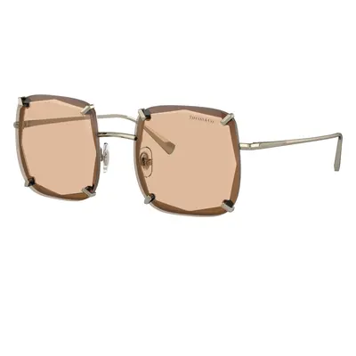 Tiffany & Co. Woman Sunglass TF3089 - Frame color: Pale Gold, Lens color: Light Brown