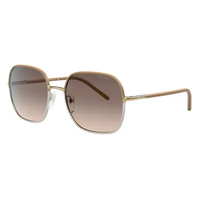 Prada Woman Sunglass PR 67XS - Frame color: Beige, Lens color: Light Brown Gradient Light Grey