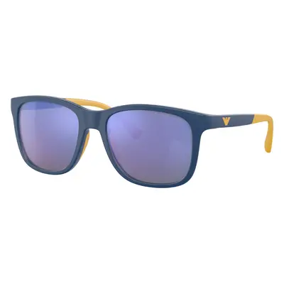 Emporio Armani Unisex Sunglass EK4184 Kids - Frame color: Matte Blue, Lens color: Grey Mirror W