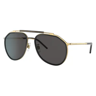 Dolce&Gabbana Man Sunglass DG2277 - Frame color: Gold/Black, Lens color: Dark Grey