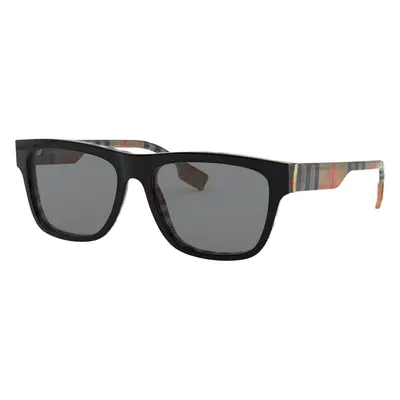 Burberry Man Sunglass BE4293 - Frame color: Top Black On Vintage Check, Lens color: Grey