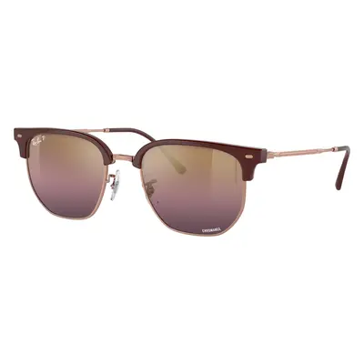 Ray-Ban Unisex Sunglass RB4416 New Clubmaster - Frame color: Bordeaux On Rose Gold, Lens color: