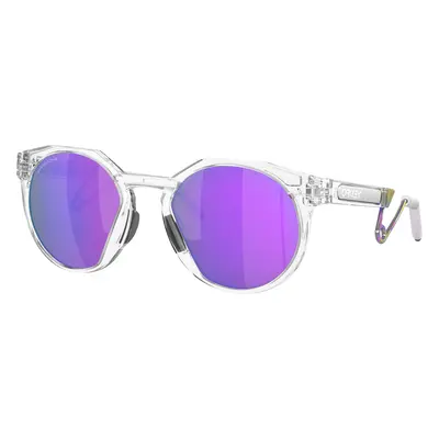 Oakley Unisex Sunglass OO9279 HSTN Metal - Frame color: Matte Clear, Lens color: Prizm Violet