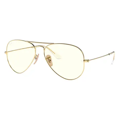 Ray-Ban Unisex Sunglass RB3025 Aviator Clear Evolve - Frame color: Arista Gold, Lens color: Cle