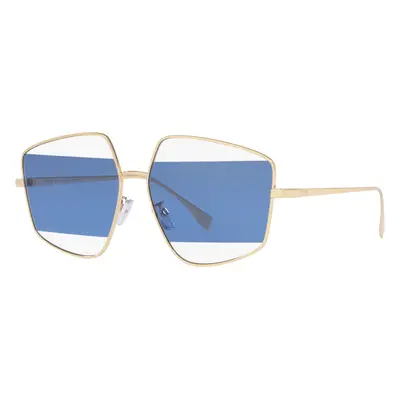 Fendi Woman Sunglass FE40016U - Frame color: Gold, Lens color: Blue