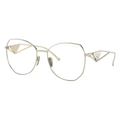 Prada Woman Sunglass PR 57YS - Frame color: Pale Gold, Lens color: Clear Blue Light Filter