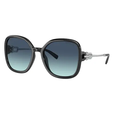 Tiffany & Co. Woman Sunglass TF4202U - Frame color: Black, Lens color: Azure Gradient Blue