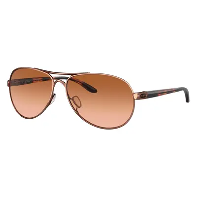 Oakley Woman Sunglass OO4079 Feedback - Frame color: Rose Gold, Lens color: Vr50 Brown Gradient