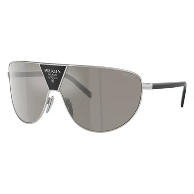 Prada Man Sunglass PR 69ZS - Frame color: Silver, Lens color: Light Grey Mirror Silver