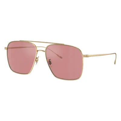 Oliver Peoples Unisex Sunglass OV1320ST Dresner - Frame color: Gold, Lens color: Magenta Photoc