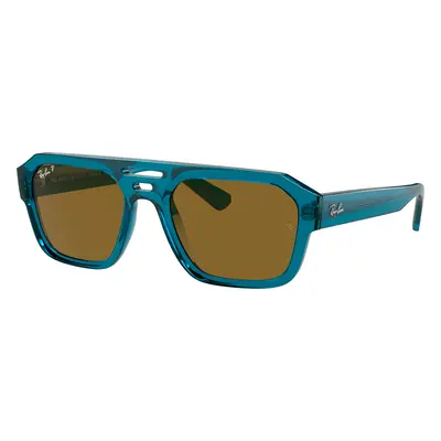 Ray-Ban Unisex Sunglass RB4397 Corrigan Bio-Based - Frame color: Transparent Light Blue, Lens c