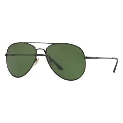 Sunglass Hut Collection Man Sunglass HU1001 - Frame color: Black, Lens color: Polarized Green C