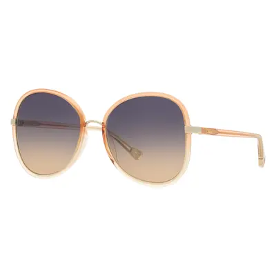 Chloé Woman Sunglass CH0030S - Frame color: Shiny Brown, Lens color: Blue Gradient Brown