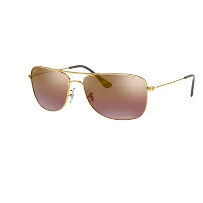 Ray-Ban Unisex Sunglass RB3543 Chromance - Frame color: Arista Gold, Lens color: Purple