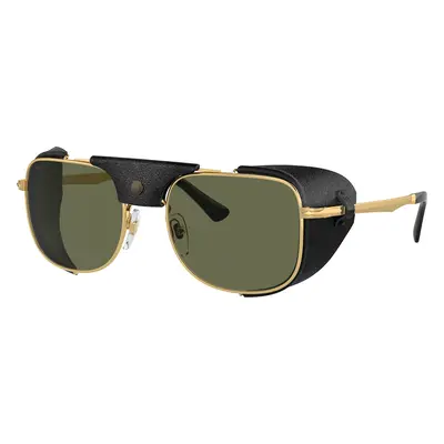 Persol Man Sunglass PO1013SZ - Protector - Frame color: Gold, Lens color: Polarized Green