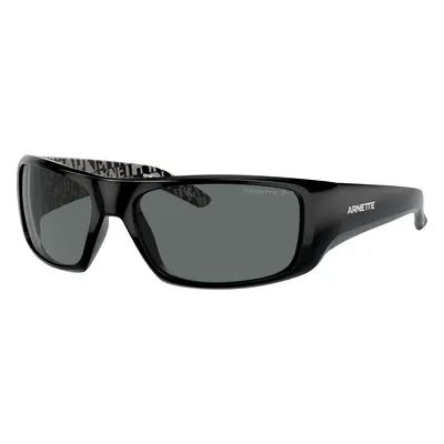 Arnette Man Sunglass AN4182 Hot Shot - Frame color: Shiny Black, Lens color: Polarized Dark Gre