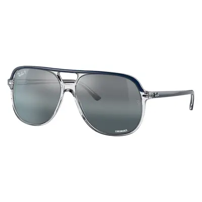 Ray-Ban Unisex Sunglass RB2198 Bill - Frame color: Blue On Transparent, Lens color: Clear/Blue