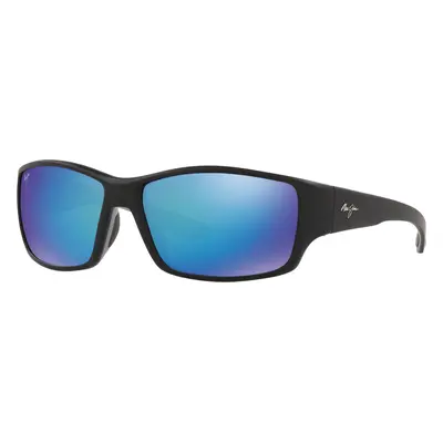 Maui Jim Man Sunglass Local Kine - Frame color: Black, Lens color: Blue Hawaii