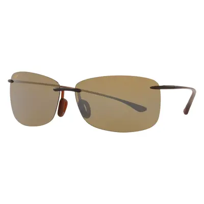 Maui Jim Unisex Sunglass Akau - Frame color: Rootbeer Matte, Lens color: HCLU+00AD Bronze Polar