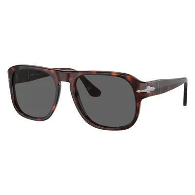 Persol Unisex Sunglass PO3310S - Jean - Frame color: Havana, Lens color: Black