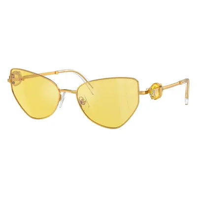 Swarovski Woman Sunglass SK7003 - Frame color: Gold, Lens color: Yellow Flash Silver