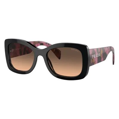 Prada Woman Sunglass PR A08S - Frame color: Mahogany, Lens color: Brown Gradient Grey