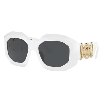 Versace Woman Sunglass VE4424U - Frame color: White, Lens color: Dark Grey