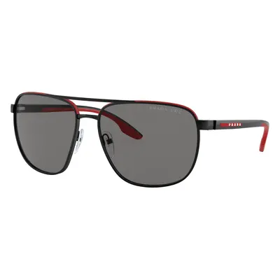 Prada Linea Rossa Man Sunglass PS 50YS - Frame color: Black/Red, Lens color: Polar Dark Grey