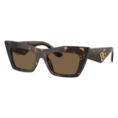 Dolce&Gabbana Woman Sunglass DG4435 - Frame color: Havana, Lens color: Dark Brown