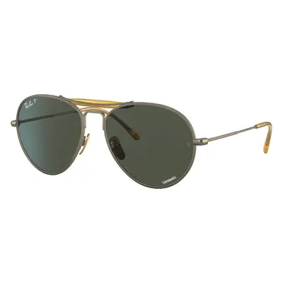 Ray-Ban Unisex Sunglass RB8063 Titanium - Frame color: Antique Gold, Lens color: Polarized Dark