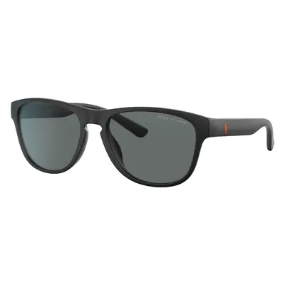 Polo Ralph Lauren Unisex Sunglass PH4180U - Frame color: Matte Black, Lens color: Polar Dark Gr