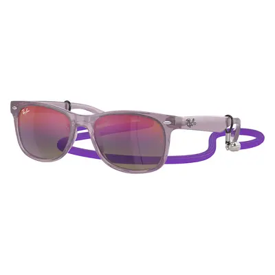 Ray-Ban Unisex Sunglass RB9052S New Wayfarer Kids Summer Capsule - Frame color: Opal Purple, Le