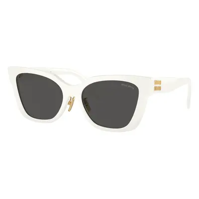 Miu Miu Woman Sunglass MU 02ZS - Frame color: White, Lens color: Dark Grey