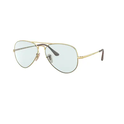 Ray-Ban Unisex Sunglass RB3689 Solid Evolve - Frame color: Arista Gold, Lens color: Evolve Phot